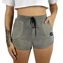 Shorts Moletom Feminino Estonado WSS Moon Gray