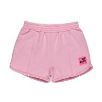 Shorts Moletom Infantil Menina Rosa Neon Up Baby Shorts Moletom Infantil Menina Rosa Neon Up Baby