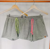Shorts Moletom Mescla Cinza Tamanho(G)