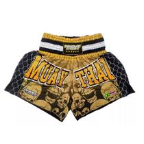 Shorts Muay Thai Kick Boxing Yellow Devil Skull