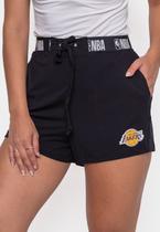 Shorts NBA Femino Los Angeles Lakers Preto