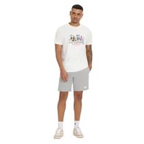 Shorts New Balance Essentials Masculino - Cinza e Branco Shorts New Balance Essentials Masculino - Cinza e Branco