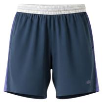 Shorts New Balance Fast Days 7in Marinho e Roxo Masculino