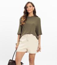 Shorts Piquet Verona Feminino Endless Bege