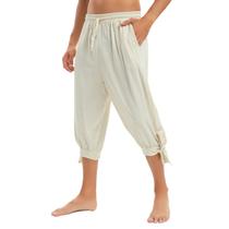 Shorts piratas Century Star Pirate Pants bege para homens