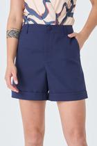 Shorts PKS Alfaiataria Azul Marinho Shorts PKS Alfaiataria Azul Marinho