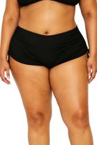 Shorts Plus Size Calcinha Bionda Sunquíni Regulagem Corda Amarrar Sunkíni Moda Praia Verão