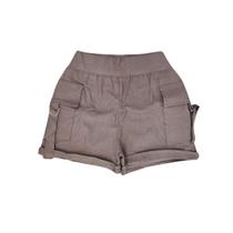 Shorts Plus Size Feminino Cargo Bolso Barra Dobrada 0515
