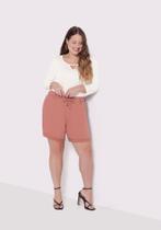 Shorts Plus Size Sarja Boyfriend Com Bolsos Lunender 20396