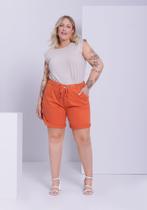 Shorts Plus Size Sarja Boyfriend Com Bolsos Lunender 20396