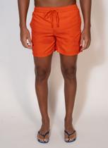 Shorts Praia Aleatory Microfibra Summer Laranja