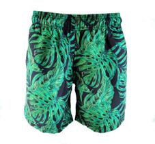 Shorts Praia Masculino Floral Tactel Calçao Piscina - Tecido Premium Grosso - Costura Reforçada