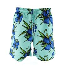 Shorts Praia Masculino Floral Tactel Calçao Piscina -Tecido Premium Grosso -Costura Reforçada- Tam G