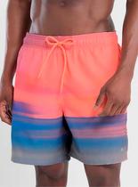 Shorts Praia Mash 615.36 Masculino Estampa Sunset Com Bolsos Poliéster T. P/GG Shorts Praia Mash 615.36 Masculino Estampa Sunset Com Bolsos Poliéster T. P/GG
