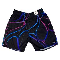 Shorts Praia Natural Art 24300473 Aurora - Estampado