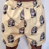 Shorts Praia Tactel Estampado Pierry Lohan - BT03 Shorts Praia Tactel Estampado Pierry Lohan - BT03
