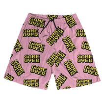 Shorts Praia Verão Bermuda Short Game Over Fim de Jogo 68