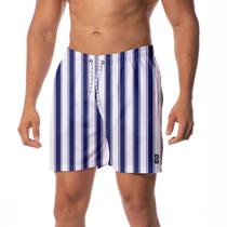 Shorts Premium Faixas Verticais Azuis W2 Masculino Shorts Premium Faixas Verticais Azuis W2 Masculino