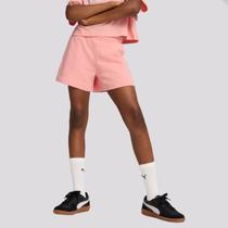 Shorts Puma ESS Small NO. 1 Juvenil Feminina Rosa
