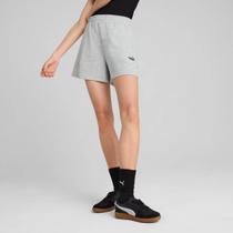 Shorts Puma ESS Small NO. 1 Logo 5 Feminino Cinza