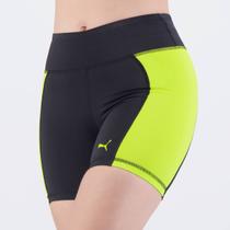 Shorts Puma Fit 5 Tight Feminino Preto e Verde