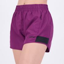 Shorts Rainha Pannel Feminino Roxo e Preto