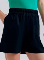Shorts Reto Hering HBZJ Feminino Com Bolsos Viscose T. P/XG