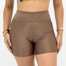 Shorts Rosa Bella Curto em Tecido Allure Feminino Shorts Rosa Bella Curto em Tecido Allure Feminino