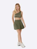 Shorts Saia Enfim Malwee Godê Feminino Fitness Cós Alto -