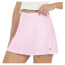 Shorts Saia Feminino Alto Giro Sobreposto Rosa Calmo - 25110