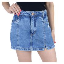 Shorts Saia Feminino Tharog Jeans Stone - 3155