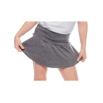Shorts saia infantil juvenil menina cintura alta básico liso uniforme dia a dia passeio