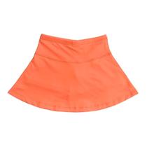 Shorts Saia Infantil - Laranja Liso Neon