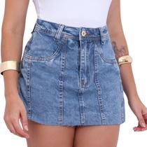 Shorts saia Jeans cintura alta lançamento luxo Shorts saia Jeans cintura alta lançamento luxo