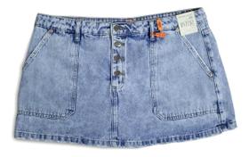 Shorts Saia Jeans Feminino Plus Size Cintura Alta