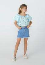 Shorts Saia Jeans Infantil