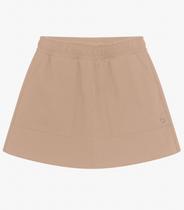 Shorts Saia Juvenil em Moletinho Basic Minty Marrom