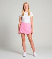 Shorts Saia Juvenil Em Tweed Minty Rosa Shorts Saia Juvenil Em Tweed Minty Rosa
