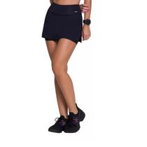 Shorts Saia para Academia Yoga Esportes Preto Selene