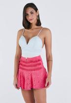 Shorts saia renda perfect way perfect way m veste 38 Shorts saia renda perfect way perfect way m veste 38