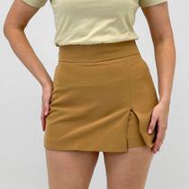 Shorts Saia Trimix em Tecido Feminina