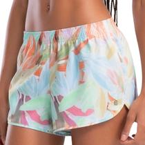 Shorts Saída Praia Feminino Estampado She Poliéster Conforto