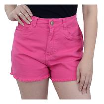 Shorts Sarja Feminino Freesurf Moom Rosa - 9891619