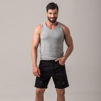 Shorts Sarja Masculino Preto Zune