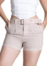 Shorts Sarja Sawary - 278390 Bege Shorts Sarja Sawary - 278390 Bege