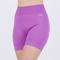 Shorts Selene Canelado Sem Costura Feminino Lilás