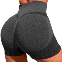 Shorts Selene Empina Bumbum Sem Costura Sem Transparência Legging Microfibra Grossa Cintura Alta