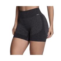 Shorts Selene Fitness 20924 Preto Mescla Shorts Selene Fitness 20924 Preto Mescla