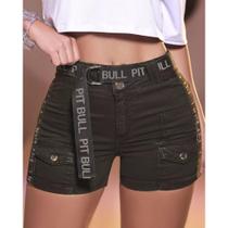 Shorts Sexy Feminino Pitbull Lançamento Ref 85846 Shorts Sexy Feminino Pitbull Lançamento Ref 85846