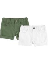 Shorts Simple Joys By Carter's Girls Jeans, pacote com 2 unidades, tamanho 8